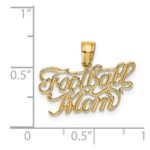14K FOOTBALL MOM Charm - Image 3