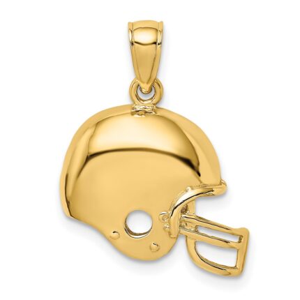14k Football Helmet Charm
