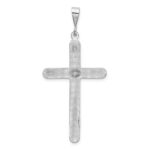 14k White Gold Cross Pendant - Image 3