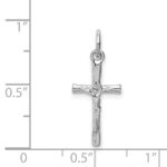 14k White Gold Crucifix Pendant - Image 4