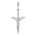 14k White Gold Passion Crucifix Pendant