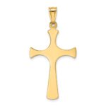 14k and White Rhodium Fancy Cross Pendant - Image 4