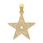 14k Filigree Star Pendant - Image 4