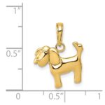 14k Polished Dog Charm - Image 2