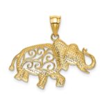 14k Filigree Elephant Pendant - Image 3