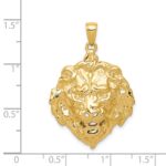 14k Lion Head Charm - Image 4