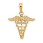 14k Caduceus Charm