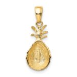 14k Diamond-cut Pineapple Pendant - Image 3