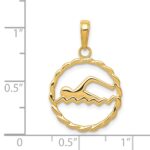 14k Swimming Charm - Image 4