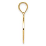 14K Reversible Cross and GOD BLESS Disc Charm - Image 2