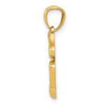 14k Gold Polished 4 Leaf Clover Pendant - Image 2