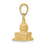 14k 3-D Washington D.C. Capital Building Pendant - Image 2