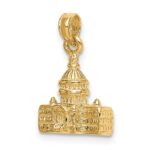 14k 3-D Washington D.C. Capital Building Pendant - Image 5