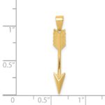 14K Polished 3-D Arrow Pendant - Image 4