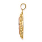 14K Two-tone with White Rhodium Our Lady of Guadalupe Pendant - Image 2
