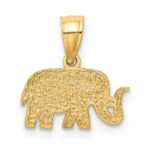 14k Polished Elephant Pendant - Image 3