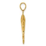 14k Dolphin Pair Pendant - Image 2