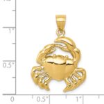 14k Polished Crab Pendant - Image 4