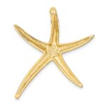 14k Large Polished Starfish Omega Slide - Image 3