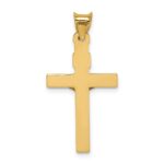14k Two-Tone Crucifix Pendant - Image 4