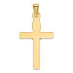 14K Two-Tone and White Rhodium Crucifix Pendant - Image 3