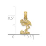 14K Mini Flamingo Charm - Image 5