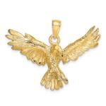 14K Eagle Flying Charm