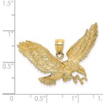14K Eagle with Beak Touching Claws Charm - Image 3