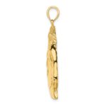 14K Horse Head with Long Mane Charm - Image 2