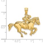 14K Jockey on Horse Charm - Image 3