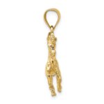 14K 3-D Trotting Horse Charm - Image 2
