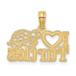 14K I HEART TURTLES Charm - Image 4