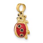 14K Red and Black Enameled Ladybug Charm - Image 4