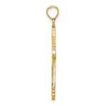 14K Pink/White/Blue Enameled Reversible Same on Both Sides Cross Charm - Image 2