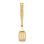 14K 3-D Black Enameled Spatula Charm - Image 4