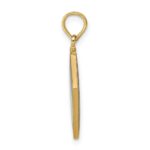 14K Black and White Enameled 3-D Cook Book Charm - Image 2