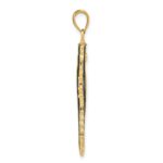 14K 3-D Blue Enameled Seahorse Pendant - Image 2