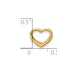 14K Polished Mini Floating Heart Slide - Image 3