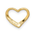 14K Floating Heart Charm - Image 4