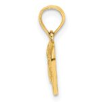 14K Open Filigree Mini Heart Charm - Image 2