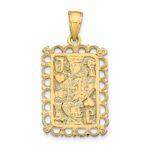 14K Jack of Hearts Playing Card Charm