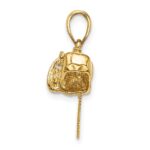 14K 3-D Small Chain Saw Charm - Image 2