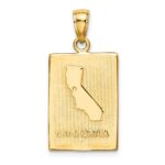 14K SAN FRANCISCO Reversible with CALIFORNIA on Back Charm - Image 3