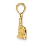 14K Textured 2-D Colosseum Charm - Image 2