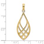 14K Celtic Knot Teardrop Charm - Image 3