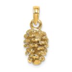 14K 3-D Pinecone Charm