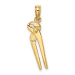 14K 3-D Moveable Pliers Charm