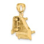 14K 3-D Grand Piano Top Opens Charm - Image 6