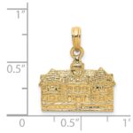 14K 3-D Capitol Building WILLIAMSBURG VA Charm - Image 3