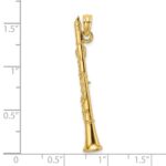 14K 3-D Clarinet Charm - Image 3